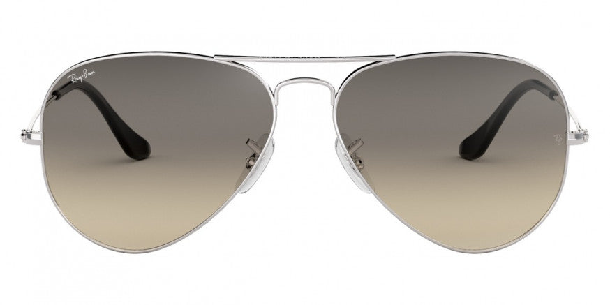 RB295 RAY-BAN AVIATOR LARGE METAL RB3025 003/32 62 SILVER / CLEAR GRADIENT GRAY