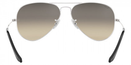 RB295 RAY-BAN AVIATOR LARGE METAL RB3025 003/32 62 SILVER / CLEAR GRADIENT GRAY