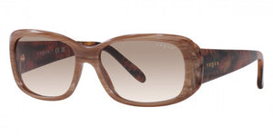 VG052 VOGUE VO2606S 307113 55 BROWN HORN  CLEAR GRADIENT BROWN