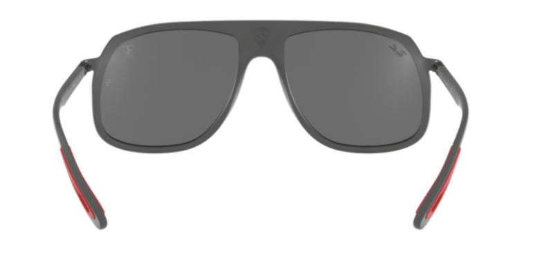 H161 RAY-BAN FERRARI RB4308M F6266G 58 GREY / GREY MIRRORED  SILVER