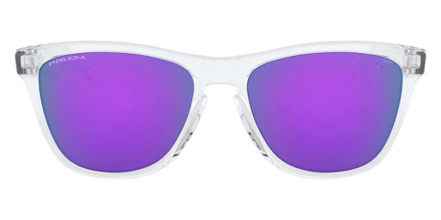 L81 OAKLEY FROGSKINS OO9013 9013H7 55 POLISHED CLEAR / PRIZM VIOLET