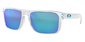 O103 OAKLEY HOLBROOK XL OO9417 941707 59 POLISHED CLEAR / PRIZM SAPPHIRE IRIDIUM POLARIZED