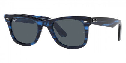 F265 RAY-BAN WAYFARER RB2140 1361R5 50  STRIPE BLUE / BLUE