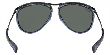 D294 RAY-BAN OLYMPIAN AVIATOR RB2219 128802 59 GRADIENT HAVANA BLUE / BLUE POLARIZED