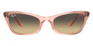 RB031 RAY-BAN LADY BURBANK RB2299 1344BG 55 TRANSPARENT PINK / BROWN VINTAGE