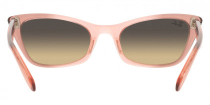 RB031 RAY-BAN LADY BURBANK RB2299 1344BG 55 TRANSPARENT PINK / BROWN VINTAGE