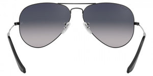 F47 RAY-BAN AVIATOR LARGE METAL RB3025 004/78 58 GUNMETAL / BLUE GRADIENT GRAY  POLARIZED