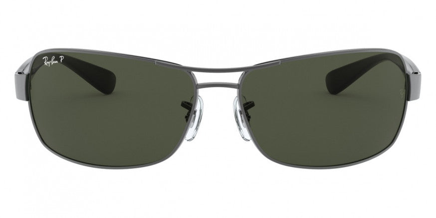 Z23 RAY-BAN RB3379 004/58 64 GUNMETAL / DARK GREEN POLARIZED