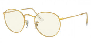 RB179 RAY-BAN ROUND METAL RB3447 9196BL 53 LIGHT GOLD / PHOTOCHROMIC GRAY BLUE LIGHT FILTER