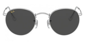 RB182 RAY-BAN ROUND METAL RB3447 9198B1 53 SILVER  DARK GRAY