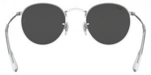 RB182 RAY-BAN ROUND METAL RB3447 9198B1 53 SILVER  DARK GRAY