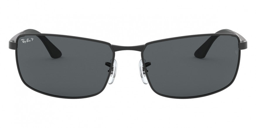 F61 RAY-BAN RB3498 006/81 64 MATTE BLACK / GRAY  POLARIZED