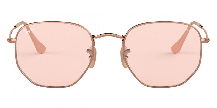 C130 RAY-BAN HEXAGONAL RB3548N 91310X 54 COPPER / EVOLVE LIGHT PINK