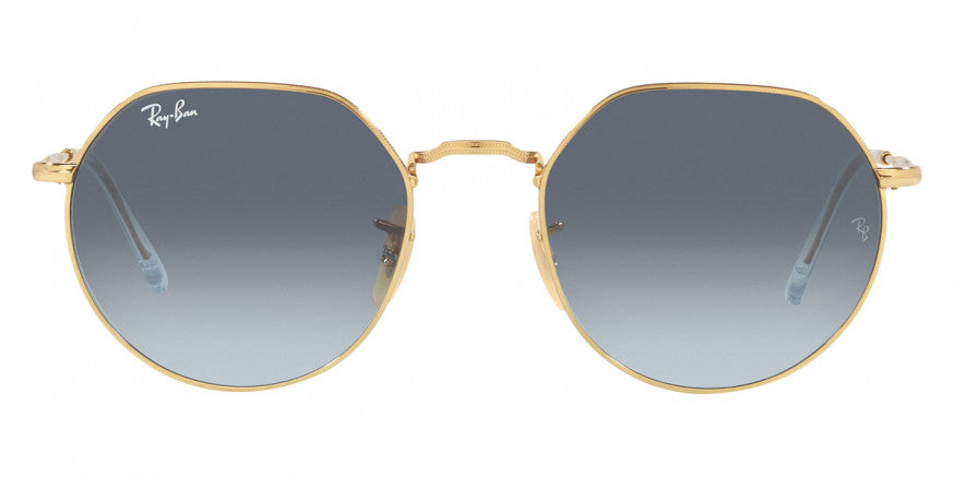 EB005 RAY-BAN JACK RB3565 001/86 55 GOLD  BLUE  GRAY