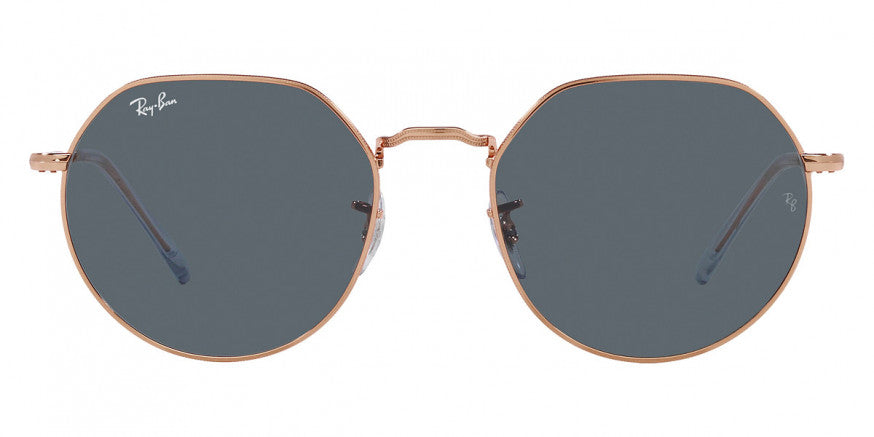 EB008 RAY-BAN JACK RB3565 9202R5 51 ROSE GOLD  BLUE