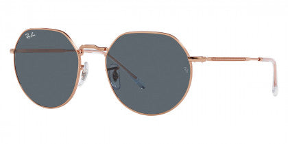 EB009 RAY-BAN JACK RB3565 9202R5 53 ROSE GOLD  BLUE