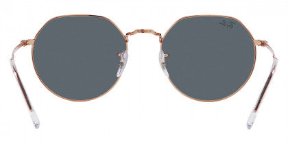 EB009 RAY-BAN JACK RB3565 9202R5 53 ROSE GOLD  BLUE