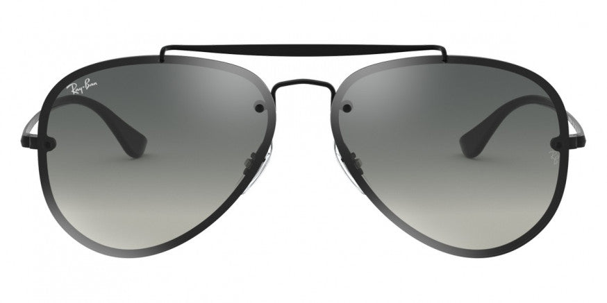 C145 RAY-BAN BLAZE AVIATOR RB3584N 153/11 58 DEMI GLOSS BLACK / GRAY GRADIENT DARK GRAY