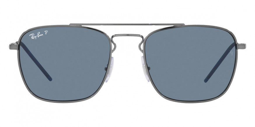 RB049 RAY-BAN RB3588 92492V 55 GUNMETAL / DARK BLUE POLARIZED