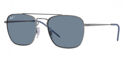 RB049 RAY-BAN RB3588 92492V 55 GUNMETAL / DARK BLUE POLARIZED