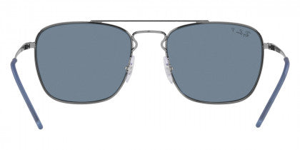 RB049 RAY-BAN RB3588 92492V 55 GUNMETAL / DARK BLUE POLARIZED