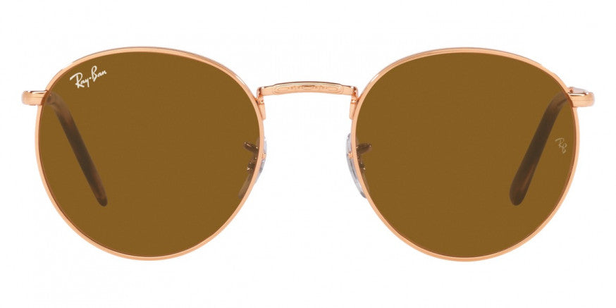 F303 RAY-BAN NEW ROUND RB3637 920233 50 ROSE GOLD / BROWN