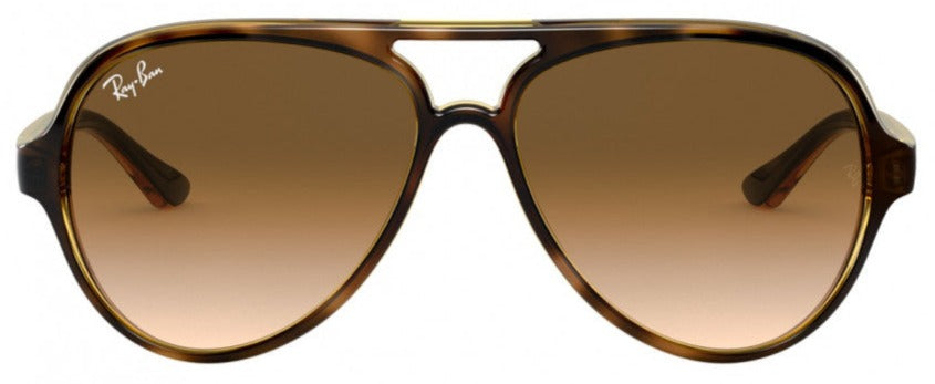 C38 RAY-BAN CATS 5000 RB4125 710/51 59 LIGHT HAVANA / CLEAR GRADIENT BROWN