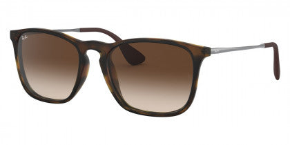 B89 RAY-BAN CHRIS RB4187 856/13 54  RUBBER HAVANA  / BROWN GRADIENT  DARK BROWN