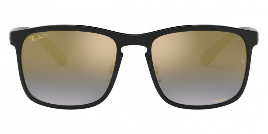 RB007 RAY-BAN RB4264 601/J0 58 BLACK / BLUE MIRRORED GOLD GRADIENT