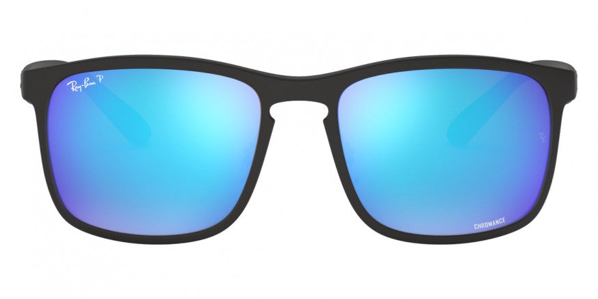 H174 RAY-BAN  RB4264 601SA1 58 MATTE BLACK / GREEN MIRRORED BLUE POLARIZED