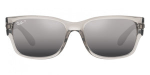 RB078 RAY-BAN RB4388 6647G3 55  TRANSPARENT GRAY / SMOKE POLARIZED