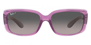 RB086 RAY-BAN RB4389 6443M3 58  TRANSPARENT VIOLET / GRAY GRADIENT POLARIZED