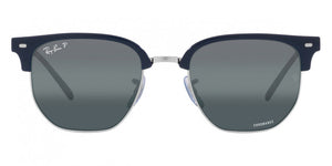 RB097 RAY-BAN NEW CLUBMASTER RB4416 6656G6 53 BLUE SILVER / BLUE MIRRORED POLARIZED