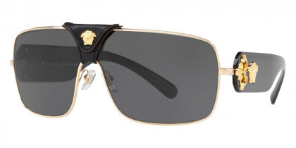 VE124 VERSACE VE2207Q 100287 138 GOLD / GRAY